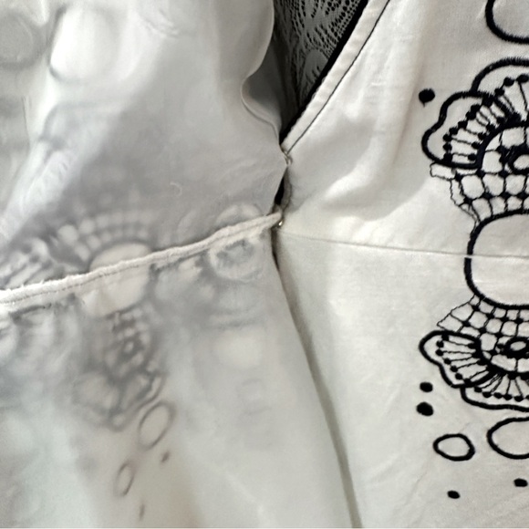 PS…Style Navy Embroidered Retro Wrap Dress – Size 14 - Picture 4 of 16